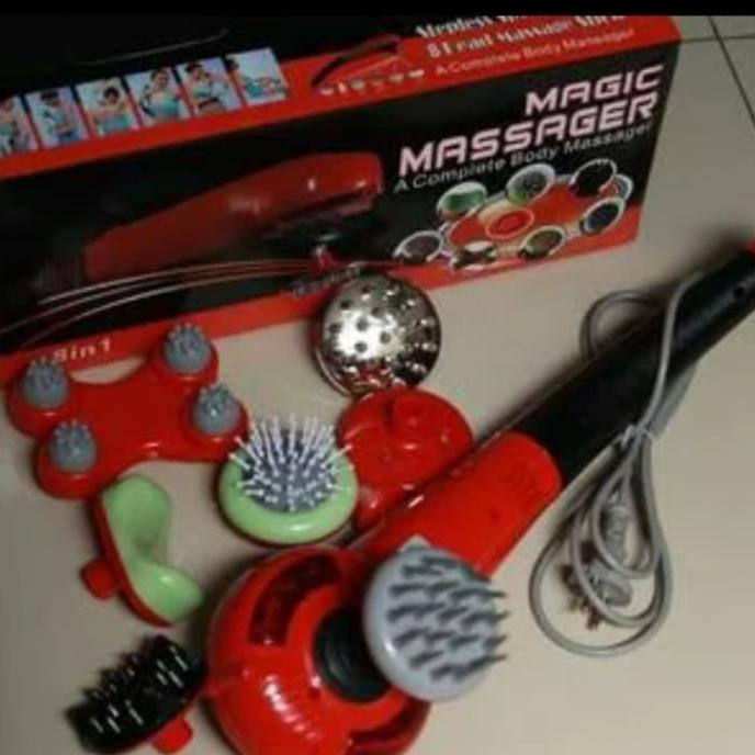 Magic massager 8in1 warna merah
