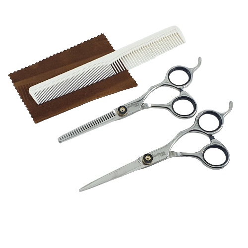 Gunting Rambut 1 Set Sasak Lurus Zig Zag Stainless Steel Biutte.co Sisir Grooming Trimming Salon Profesional Penipis Zik Zak Gerigi Flat