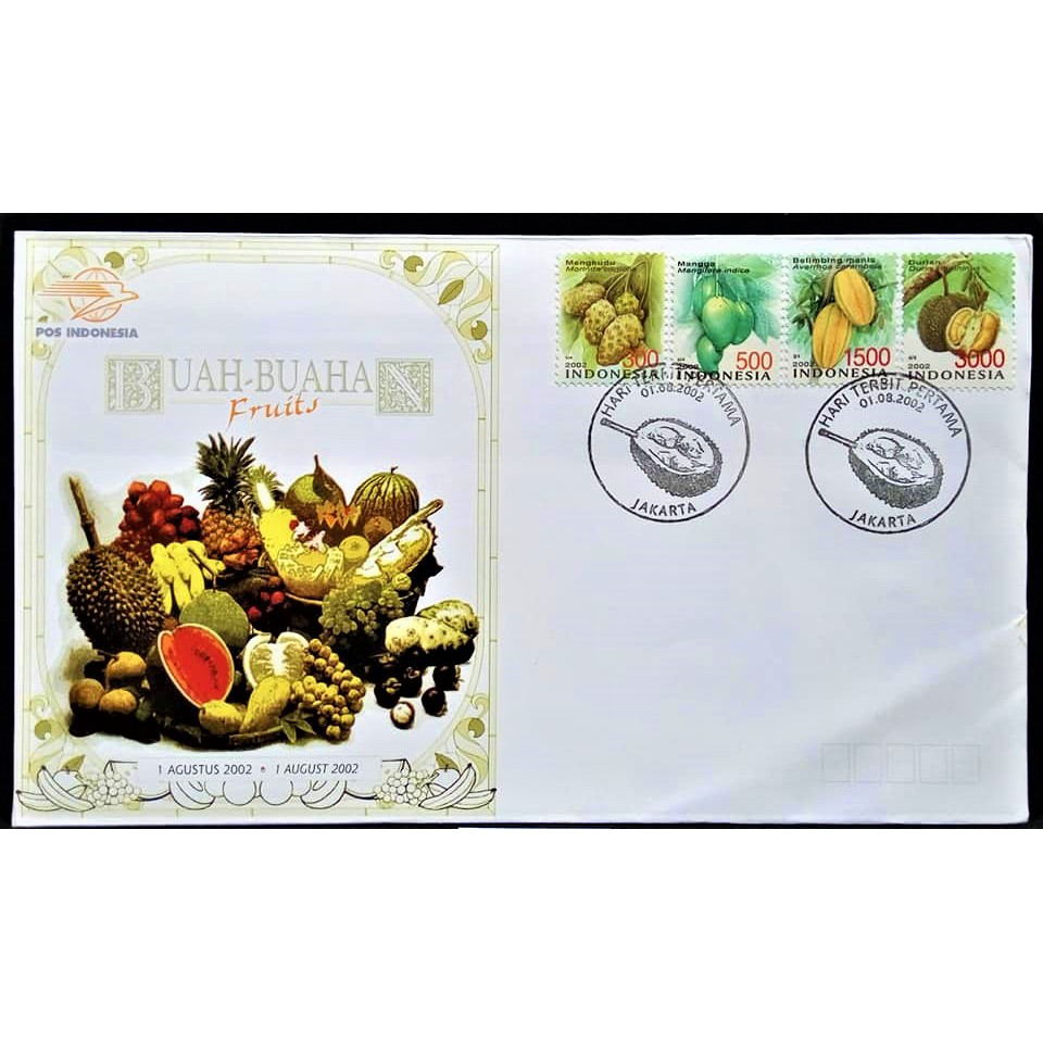 

SHP Perangko Indonesia Serie Buah-Buahan Tahun 2002