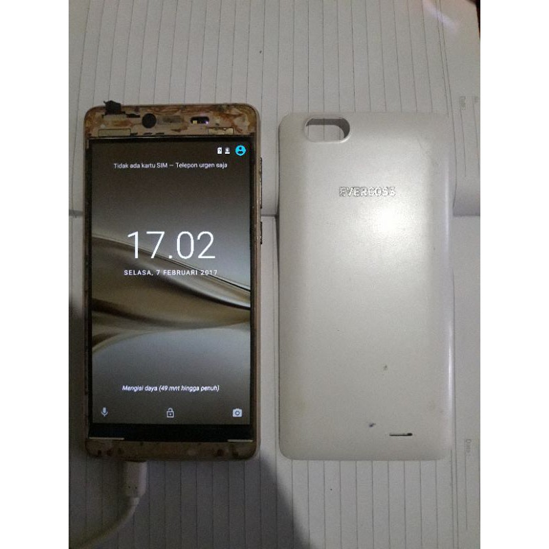 Mesin dan Lcd Evercoss U55 tasted free batrai