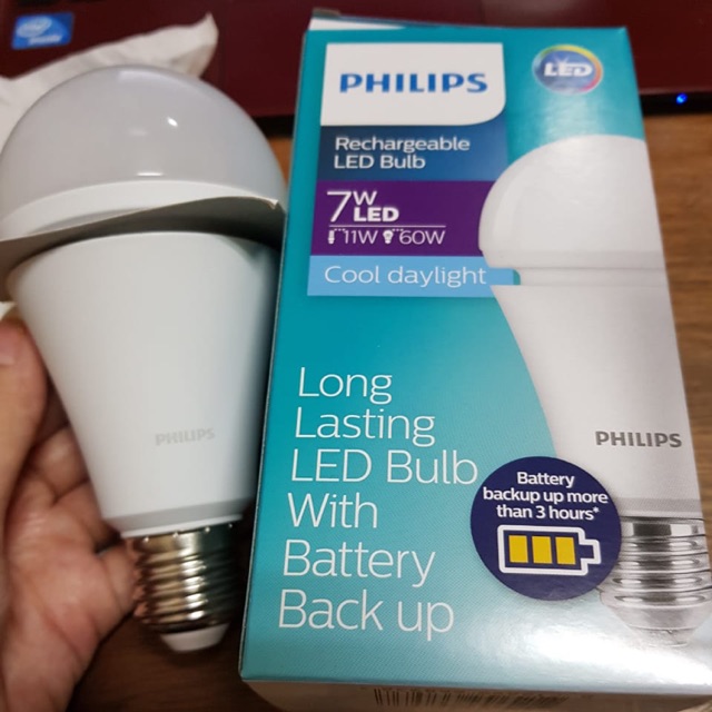 Solusi Mati Lampu - Lampu LED Bulb PHILIPS Dengan Battre Cadangan 7w