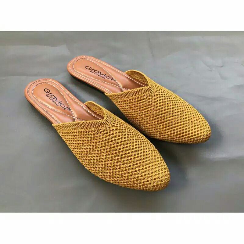 Sandal wanita bahan rajut import ESEF 64