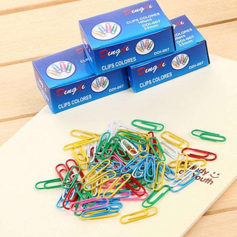 

PAPER CLIP WARNA WARNI 1 DUS 70 PCS
