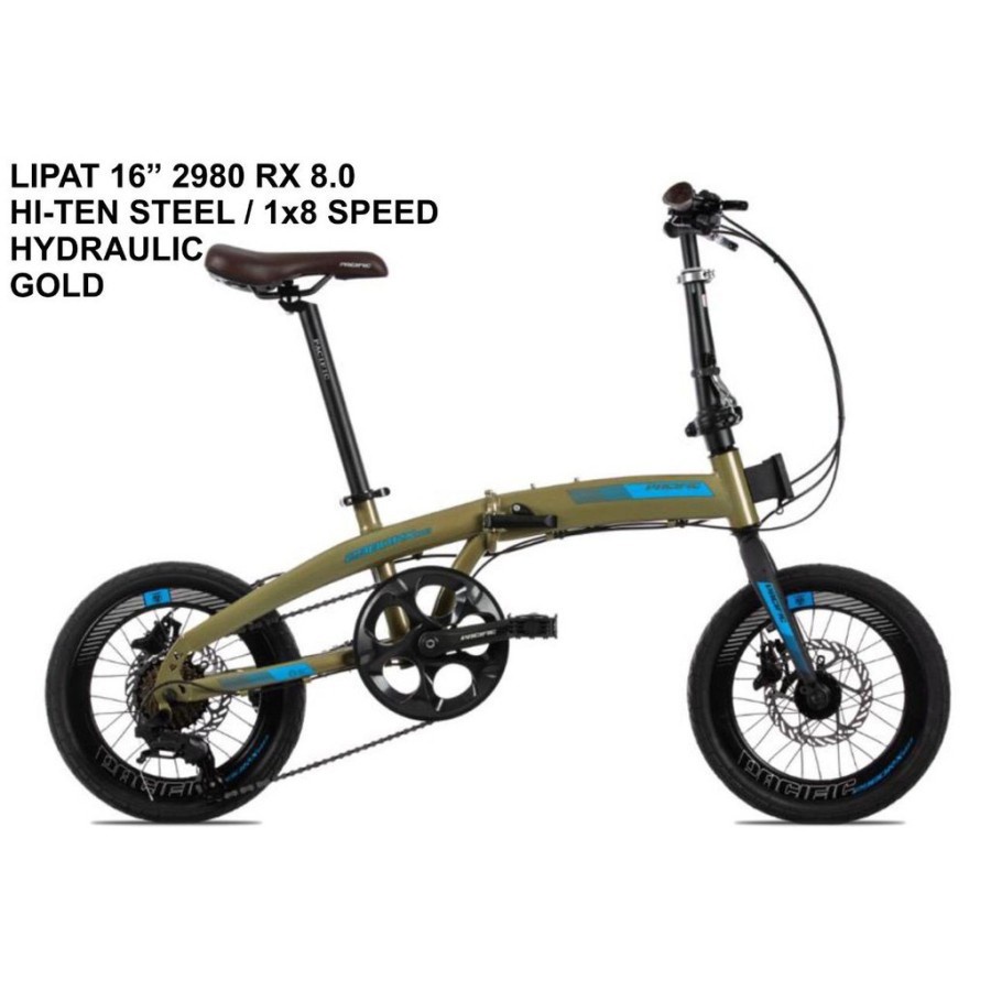 Kargo Sepeda Lipat Pacific STEEL 2980 RX 8.0 1x8SP MD 16 Inch Garansi SNI-2