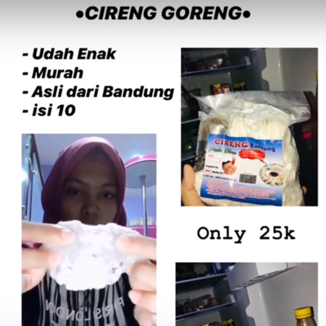 

CIRENG GORENG ENAK+MURAH ONLY 25k