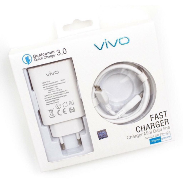 Charger ORI Vivo Micro usb Fast Charging Cas/Casan/Travel