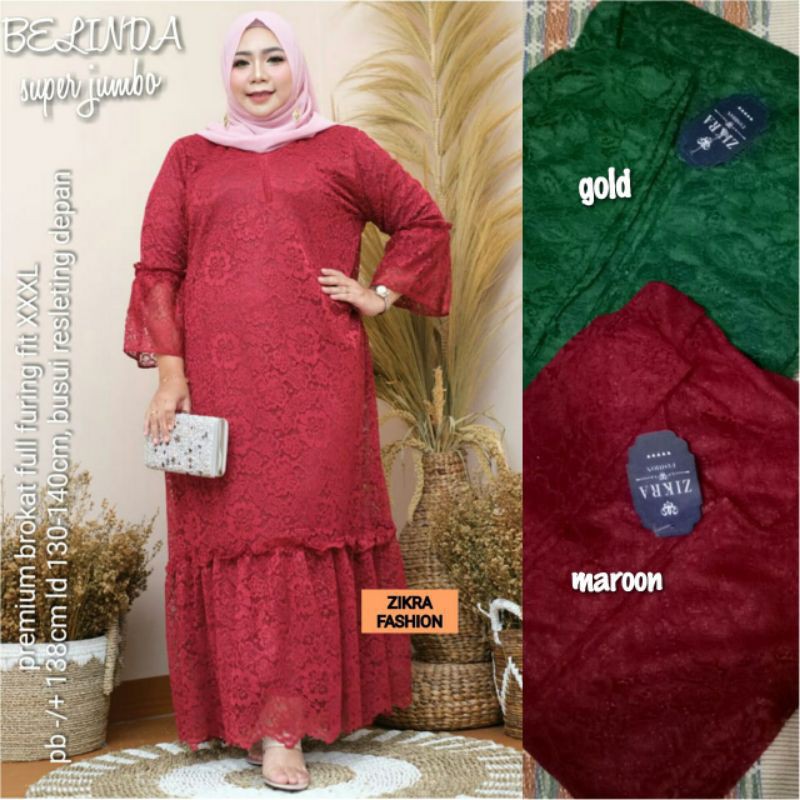 Kebaya Belinda Baju Kebaya Jumbo Bahan Premium Kebaya Jumbo LD 130 - 140 cm