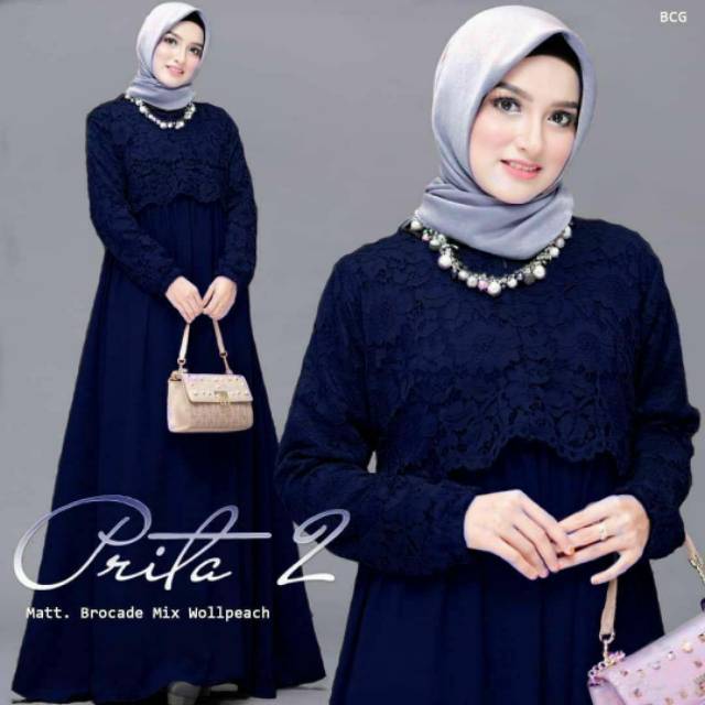 Gamis Murah - Hayla Gamis Aq001 - Gamis Maxi Gamis Pesta