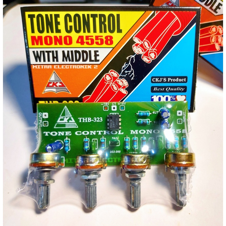 RAKITAN AMPLIFIER KIT TONE CONTROL MONO MIDLE THB 335 TONE CONTROL MONO PLUS MIDDE THB 323