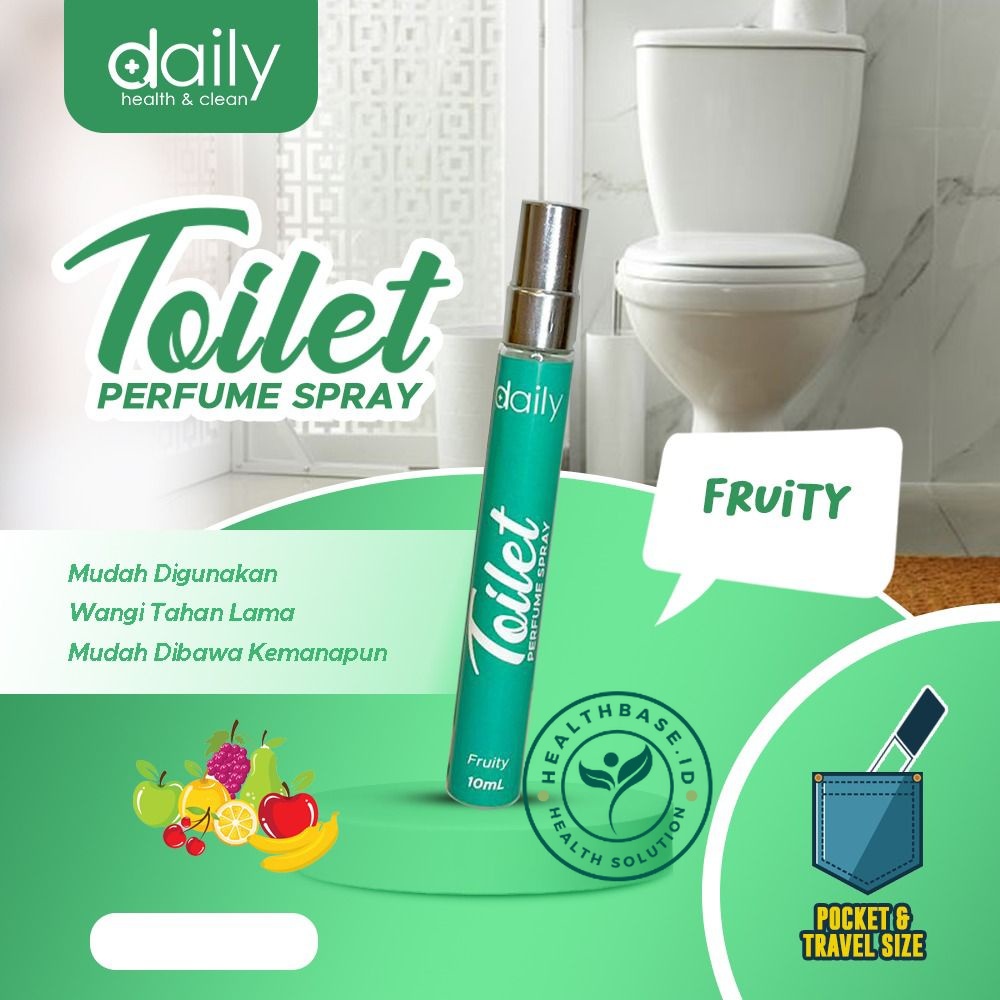 PARFUM TOILET DAILY TOILET PERFUME SPRAY PENGHARUM TOILET MENGHILANGKAN BAU TIDAK SEDAP