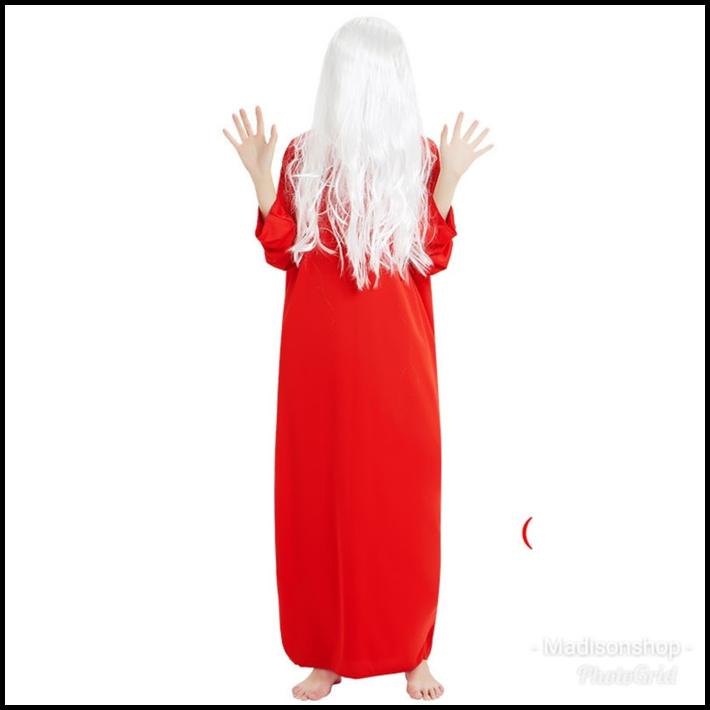 Kostum Kuntilanak Merah Baju Hantu Seram Red Devil Cosplay Halloween