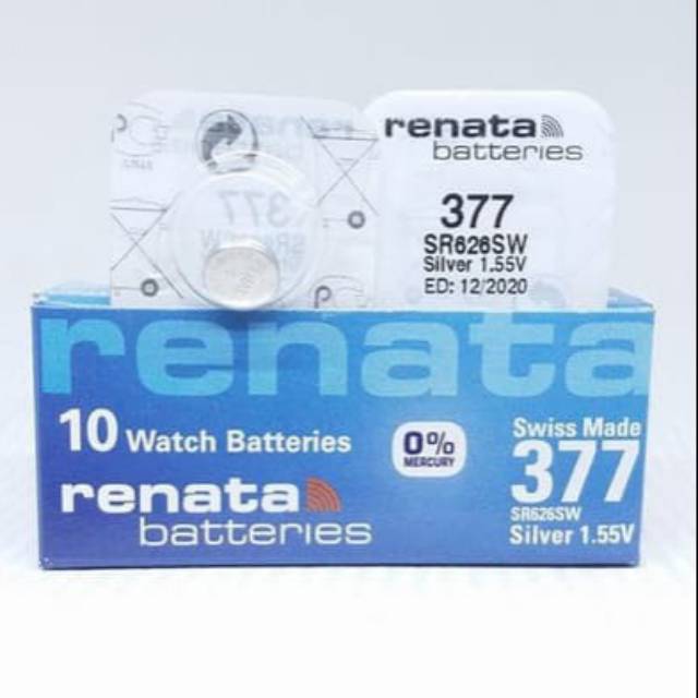 Baterai Renata SR626sw / 377 batray jam tangan renata original watch batray Batrai arloji