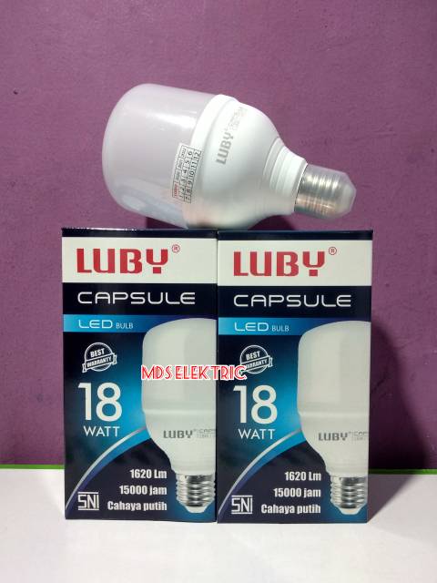 LAMPU LED LUBY CAPSULE 18 WATT CAHAYA PUTIH