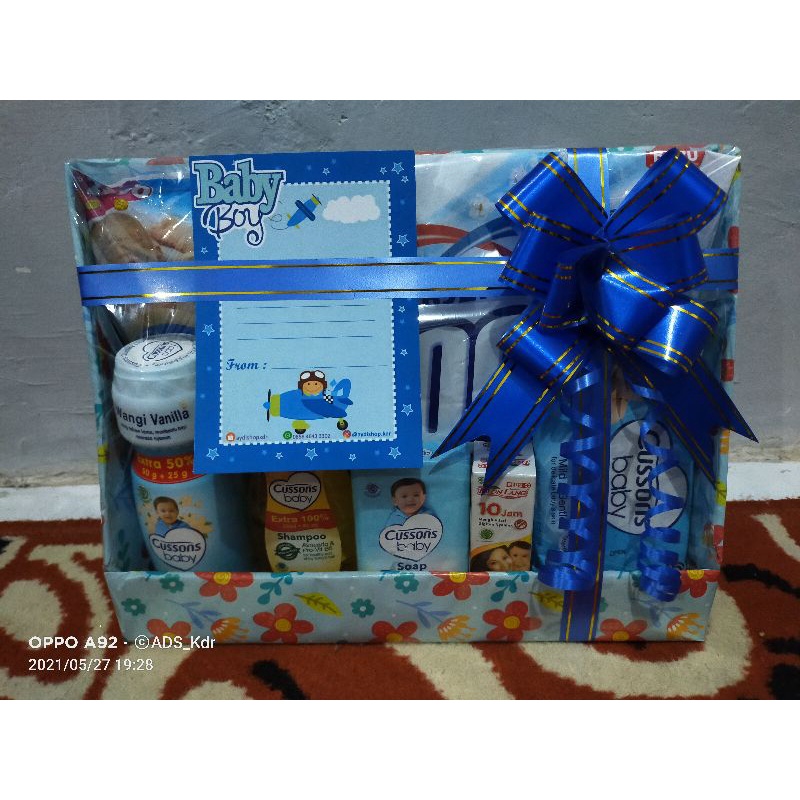 PARCEL BAYI NEWBORN BARU LAHIR KADO BAYI BABY GIFT PAKET BAJU HAMPERS TELON COWOK CEWEK BOY GIRL-2