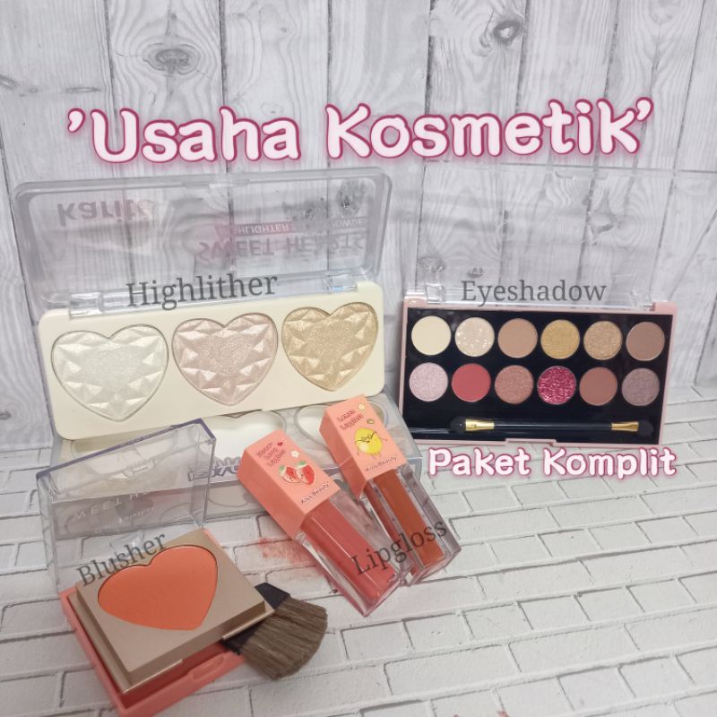 PROMO PAKET MAKE UP COLOR | BRILLIANT 3IN1 [ EYESHADOW +HIGHLIGHTER +BLUSH ON] NO.HJ-3722 | 83238-03