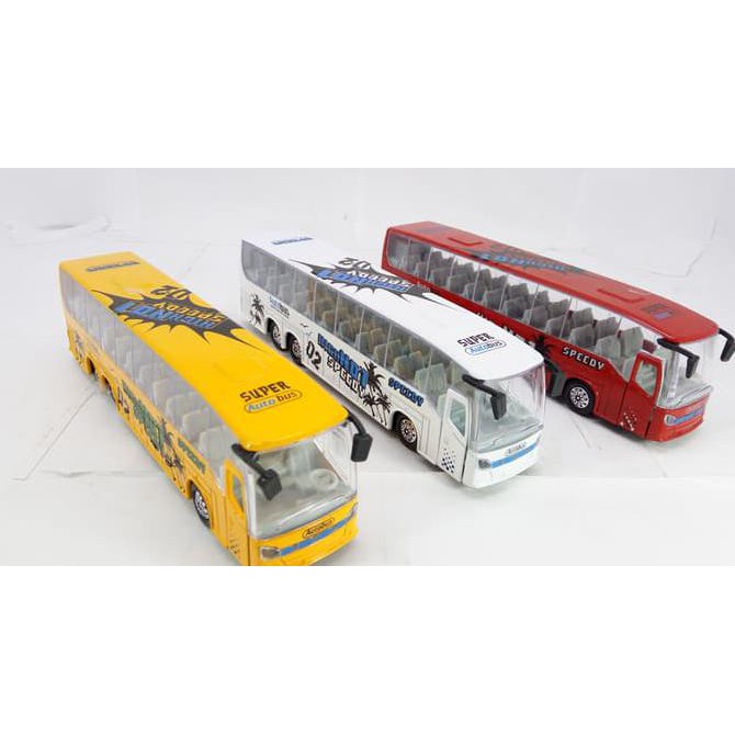 Mainan Mobil Diecast Metal Bus City Tour Bus - Termurah 