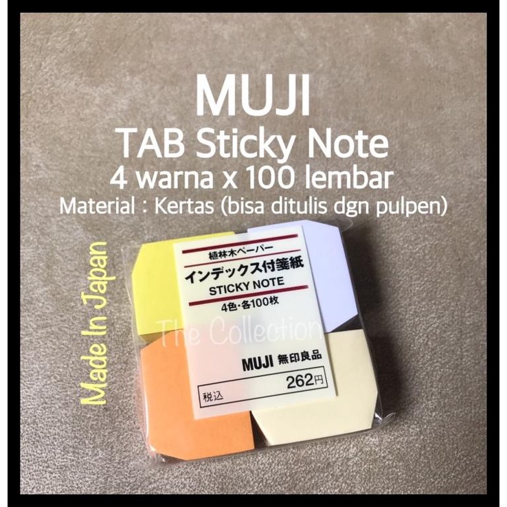 

Atk0614Mj 400 Lembar Muji Tab Stick Note Pembatas File 963010 Post It