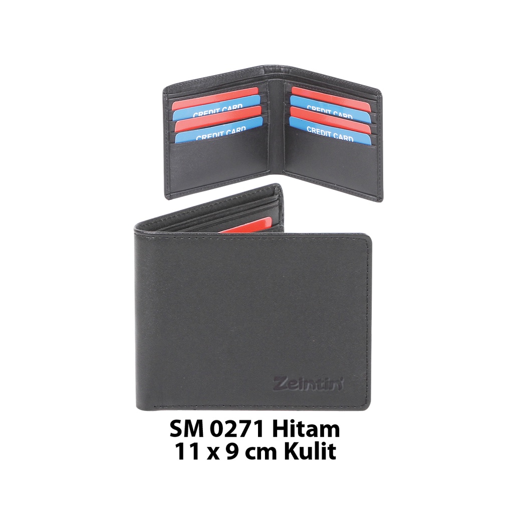 Zeintin - Dompet Pria Kulit Dompet Lipat Dompet Pria Dompet Koin Dompet Hitam Dompet Polos 100% Kulit Asli SM