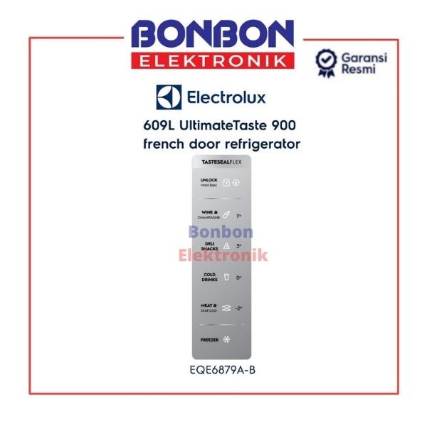 Electrolux Kulkas French Door EQE6879A-B / Multi Door EQE6879AB 609L