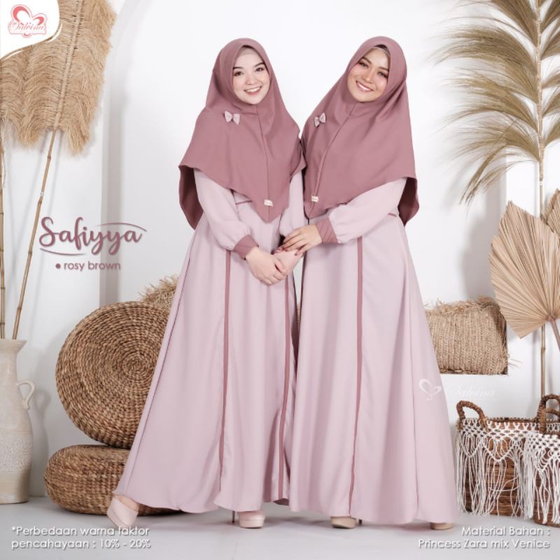 Gamis Dress Set Safiyya Original branded by Salvina Hijab