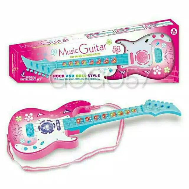 Mainan Edukasi Anak Alat Mainan Musik Gitar Elektrik Mainan Music Guitar Music gitar Musik Guitar- Musical Toy Instrument - Mainan Anak