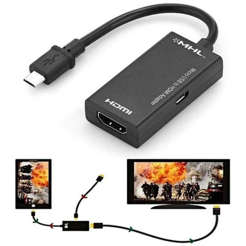 Adapter Converter Micro USB to HDMI - MHL