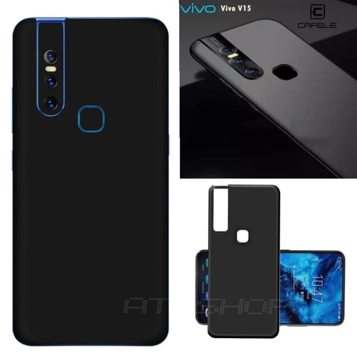 Jelly Black Case Matte Vivo V15