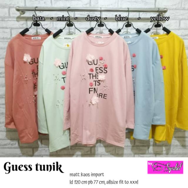 Baju Murah Baju Atasan Wanita Muslim Guess Tunik