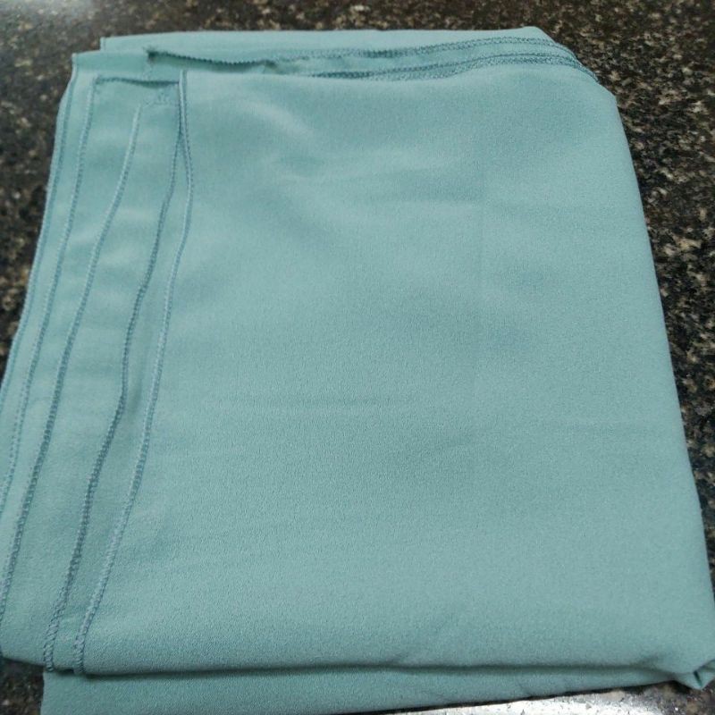 Pashmina Diamond Crepe Italiano Stretch Premium (175cm × 75cm)-Mint