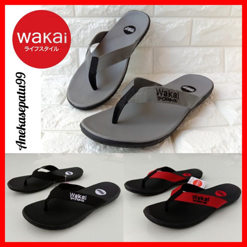 SANDAL WAKAI PRIA DAN WANITA / SANDAL JEPIT DISTRO / SANDAL COUPLE COWOK CEWEK PROMO / SENDAL MURAH