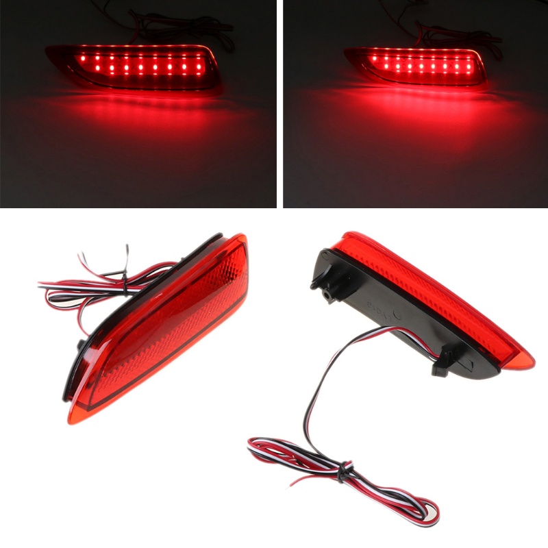 Cre 1 Pasang Lampu LED Reflektor Untuk Bumper Belakang Mobil Toyota Corolla Lexus CT200h