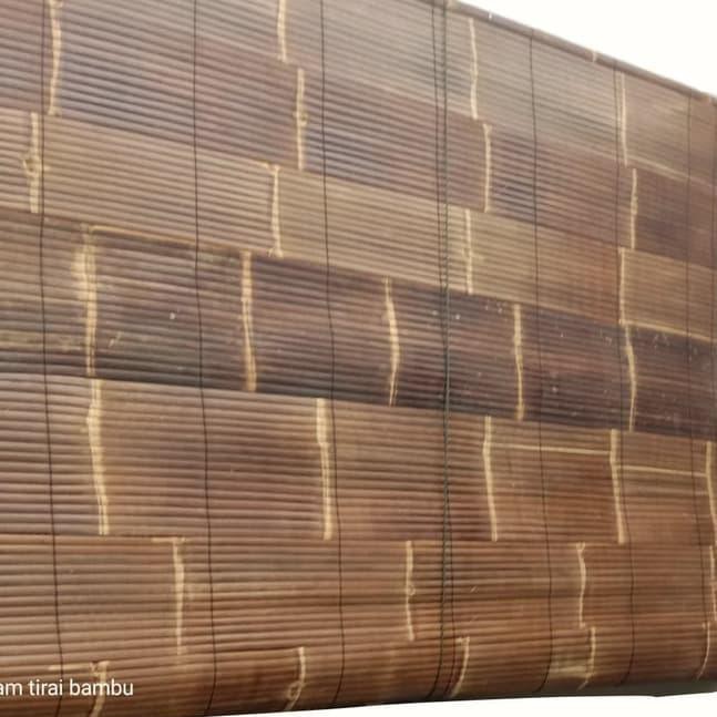 Hn8 Big Sale Tirai Bambu Kulit Hitam Size 2m X 2m Shopee Indonesia
