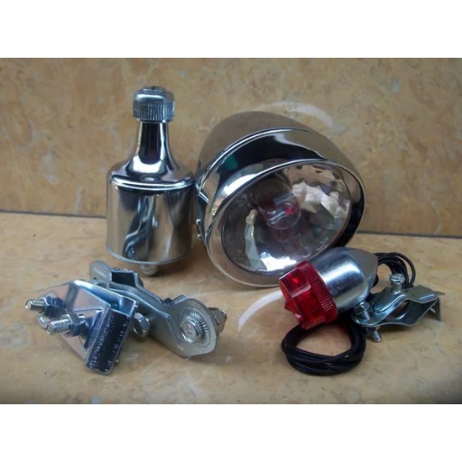 lampu dan dinamo sepeda onthel mulus