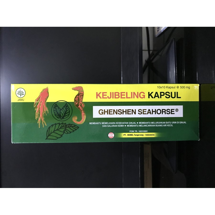 Jual KEJI BELING Kapsul - Ghenshen Sea Horse Isi 100 Kapsul | Shopee ...