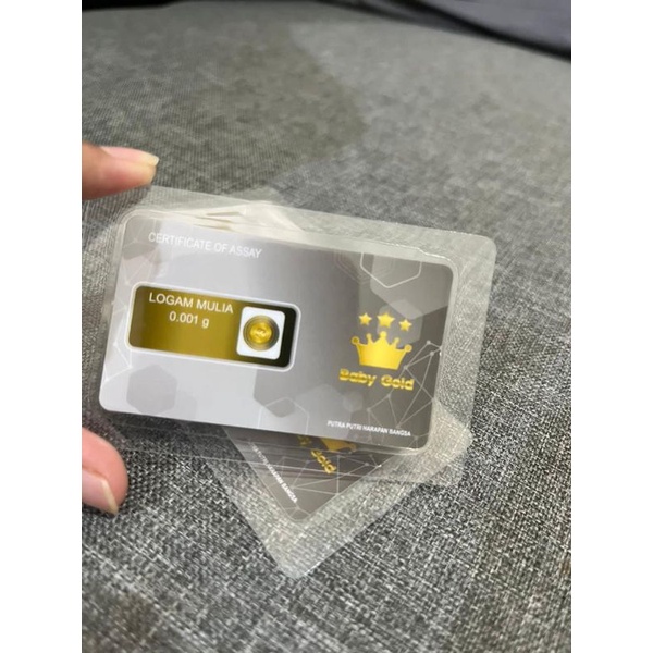 Logam mulia baby gold 0.001gr