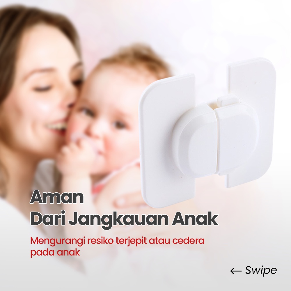 Pengunci Kulkas Pengaman Pintu Lemari Safety Lock