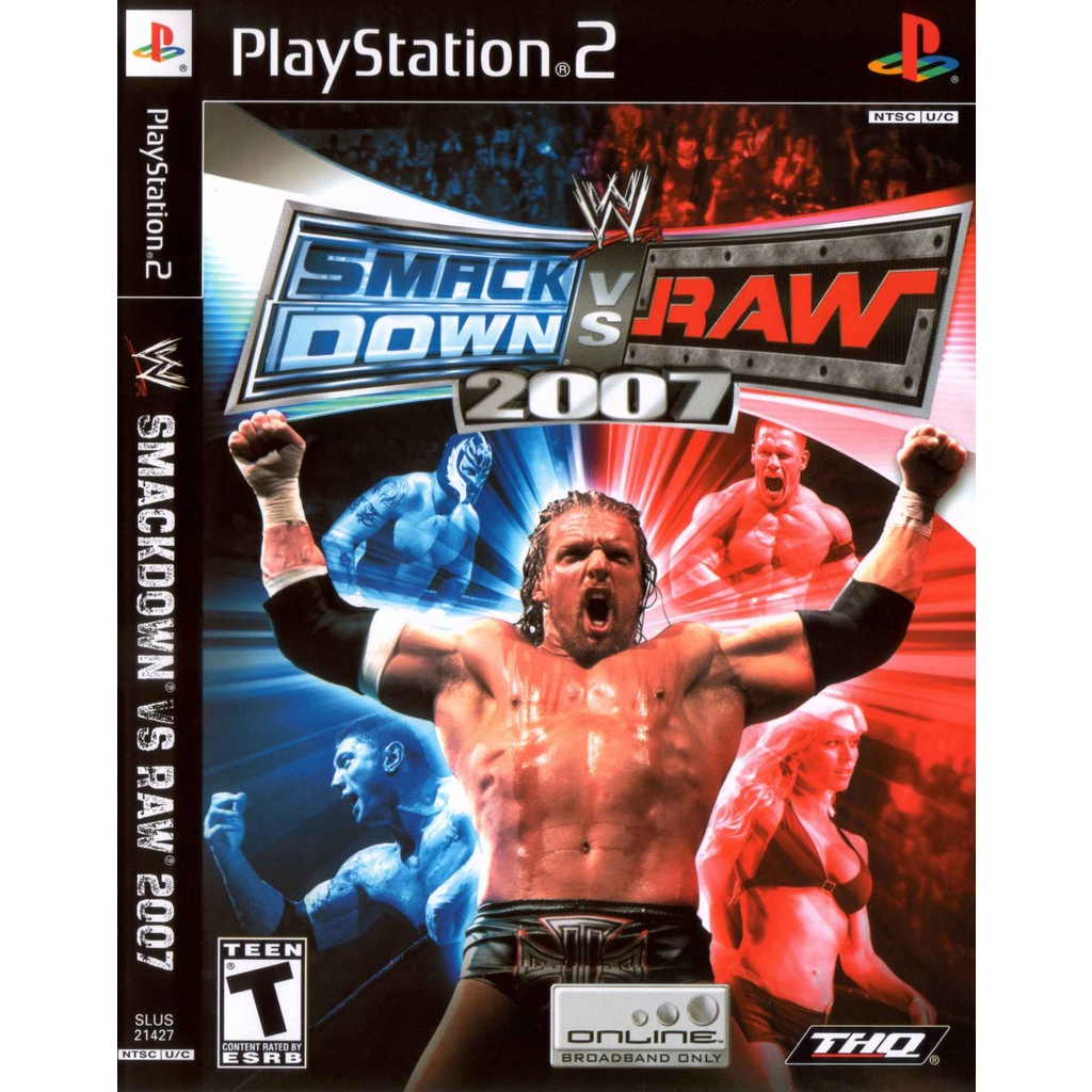 KASET DVD GAME PS2: WWE SMACKDOWN VS RAW 2007