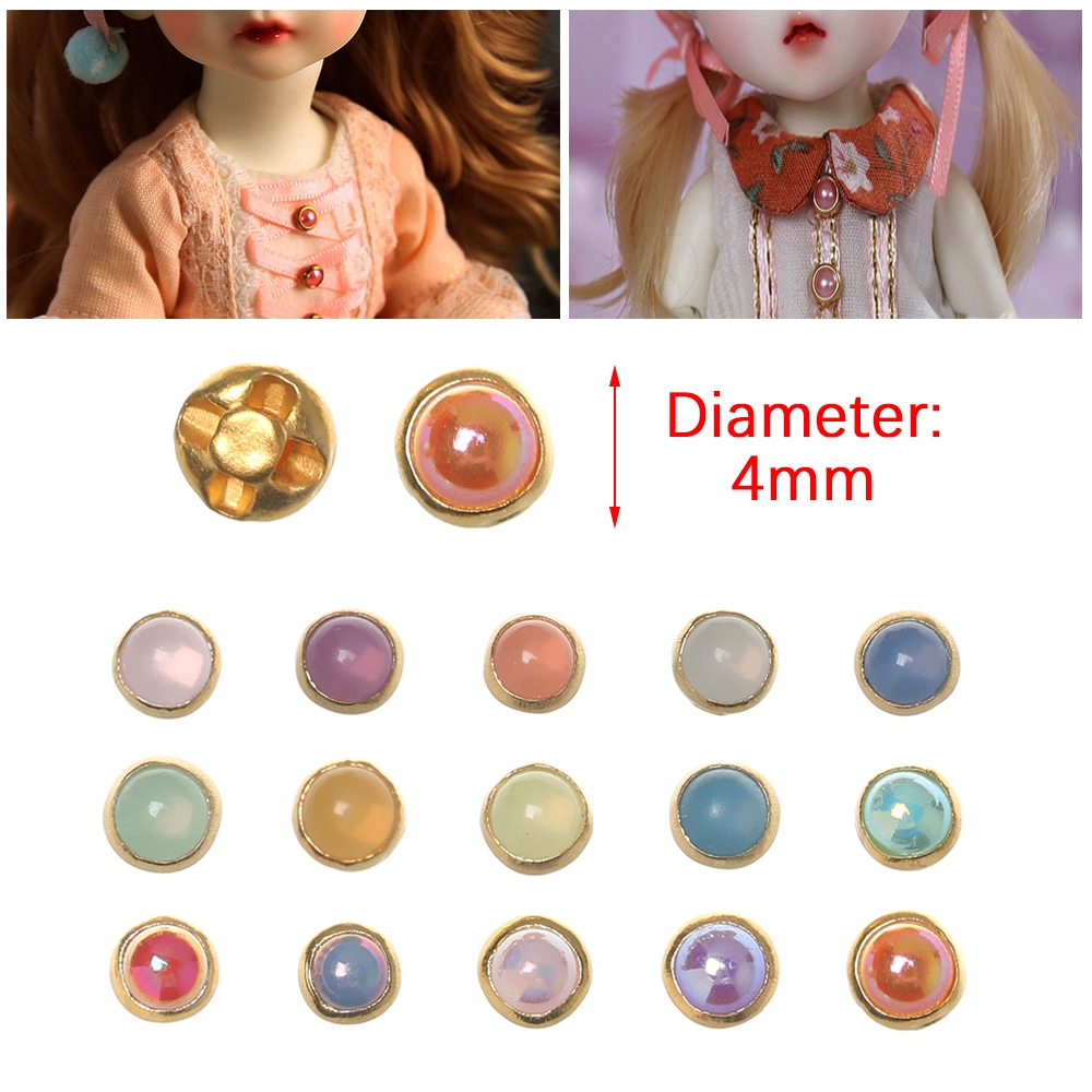 20 / 40Pcs Kancing Mutiara Mini Buatan Tangan untuk Aksesoris Rumah Boneka