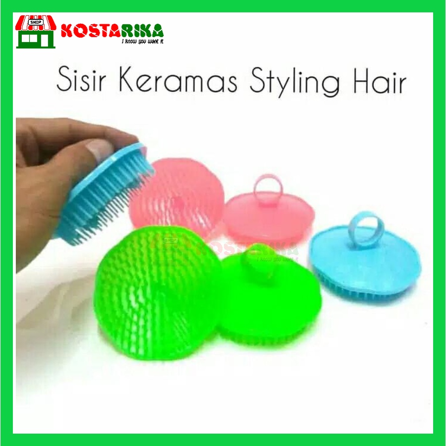 Sisir keramas Atau Sisir Salon Atau  Sisir Bulat Atau Sisir Jari Sisir Gerigi