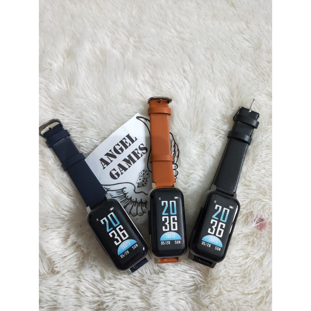 TWS T89 Jam Tangan Pintar Earphone Headset Denyut Jantung Water Proof