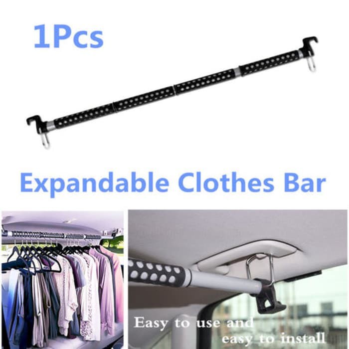 Gantungan Pakaian Baju Mobil Bar Expandable Car Hanger