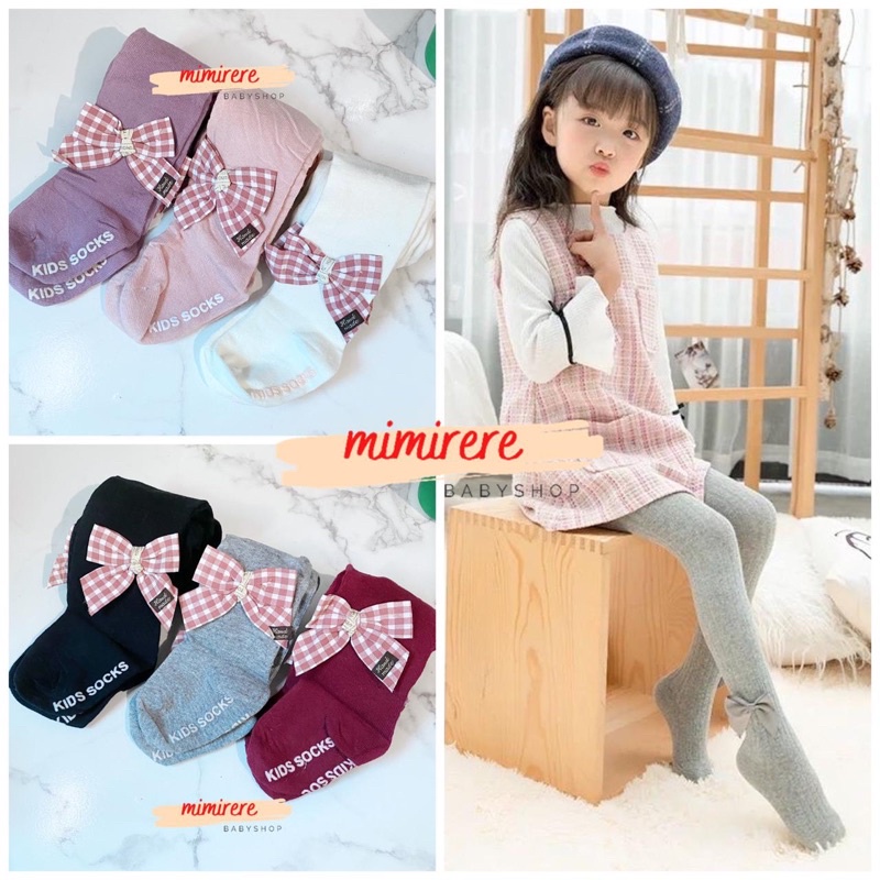 Korean Style Legging Polos Pita Anak 1-4tahun Balita | Legging Pita Anak Tutup Kaki