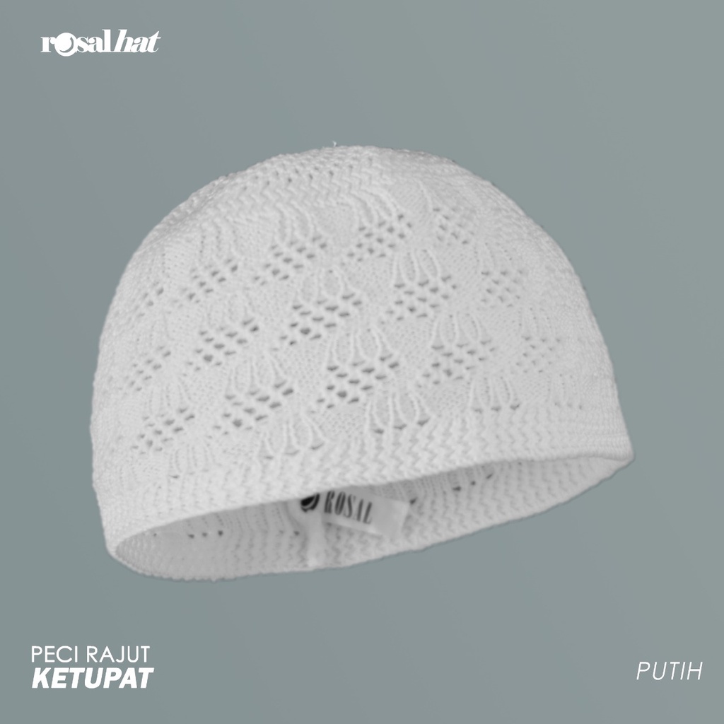 Peci Rajut Rosalhat Ketupat Topi Kupluk Dewasa Peci Rosal