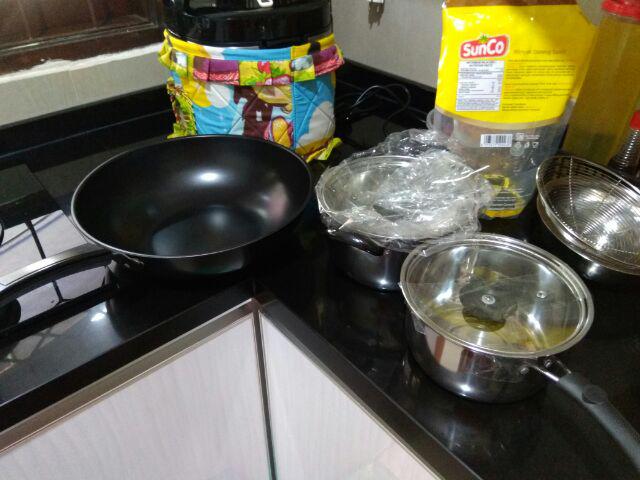 Penggorengan 32cm Wajan Frypan Teflon Stainless Steel Kuali Anti Lengket