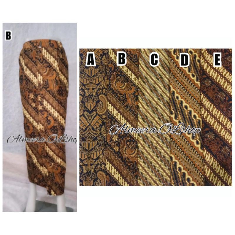 Rok jarik wiru jadi coklat wanita