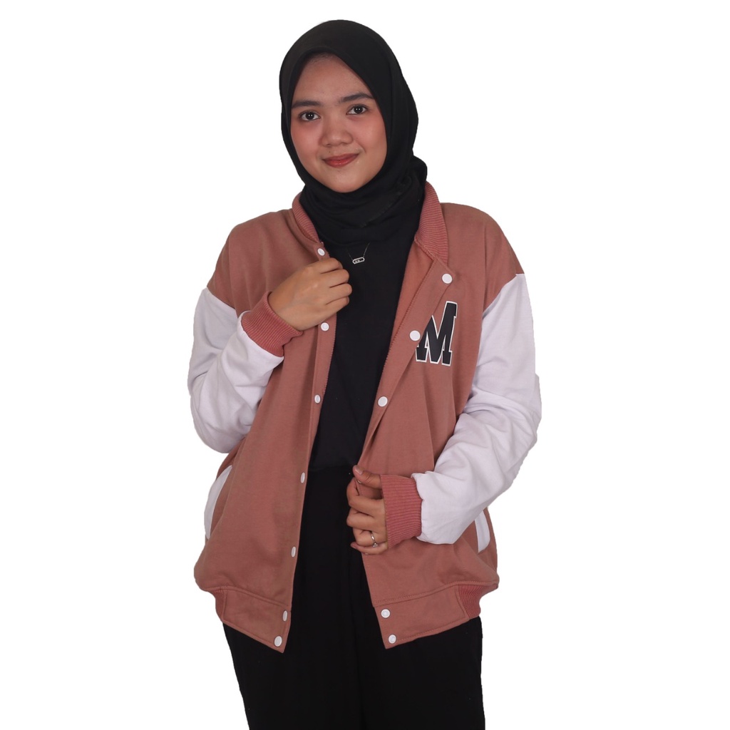 MVP - M Baseball Jaket - Jaket Baseball Unisex