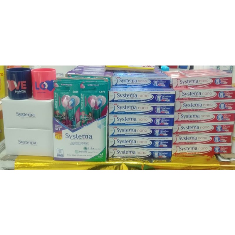 Systema sikat gigi pasta gigi