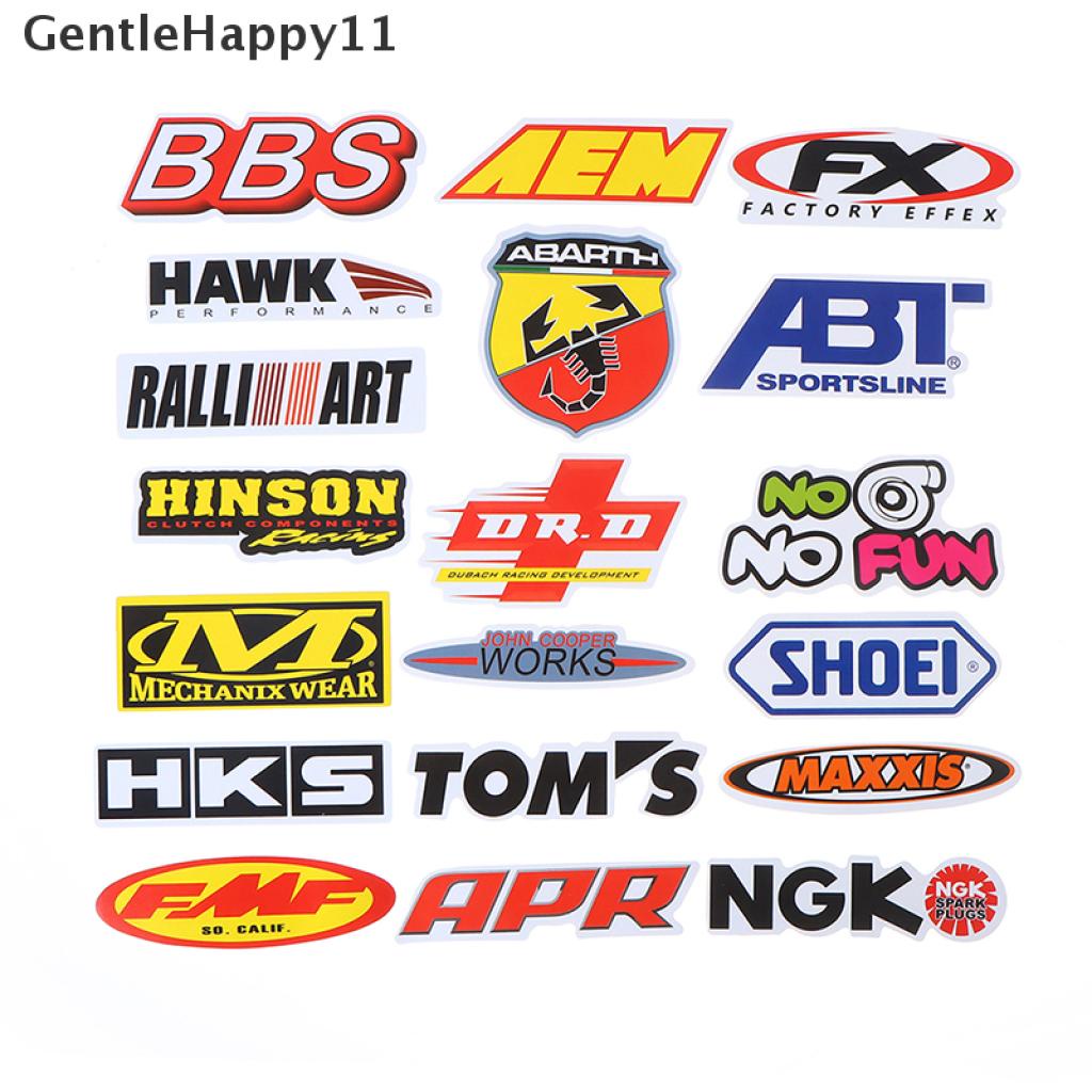 Gentlehappy 100PCS Stiker Graffiti JDM Tahan Air Untuk Mobil Balap