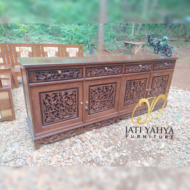 Buffet tv jati model Palembang