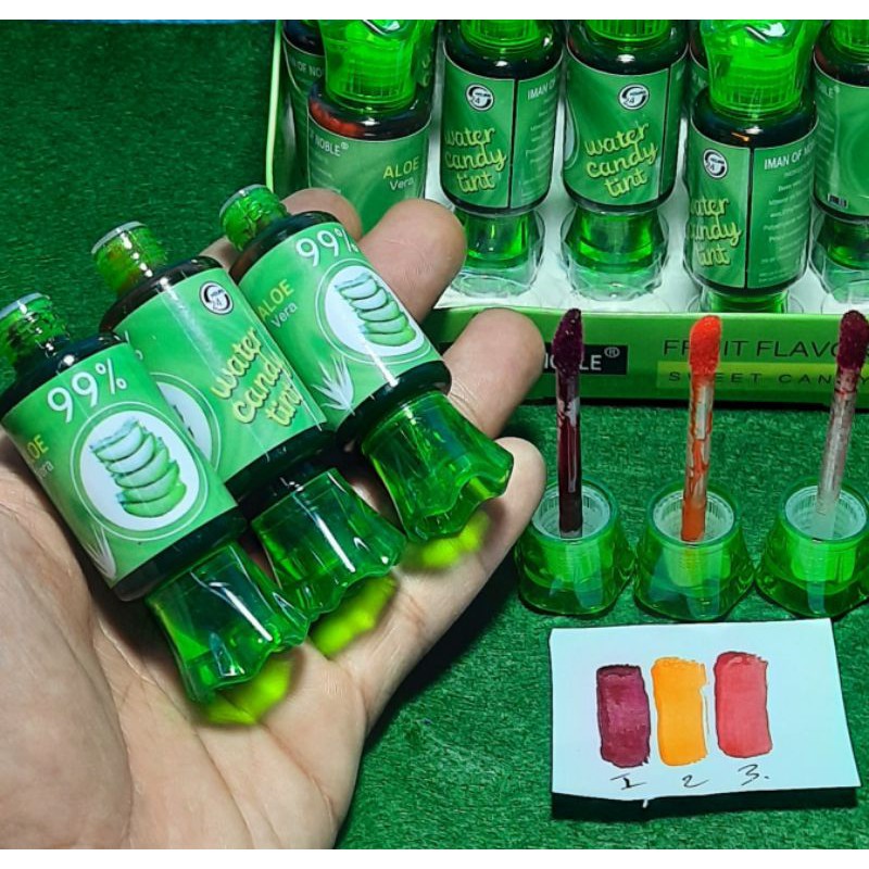 PROMO PER12PCS!!!LIP TINT CANDY IMAN OF NOBLE 99 ALOEVERA 936A
